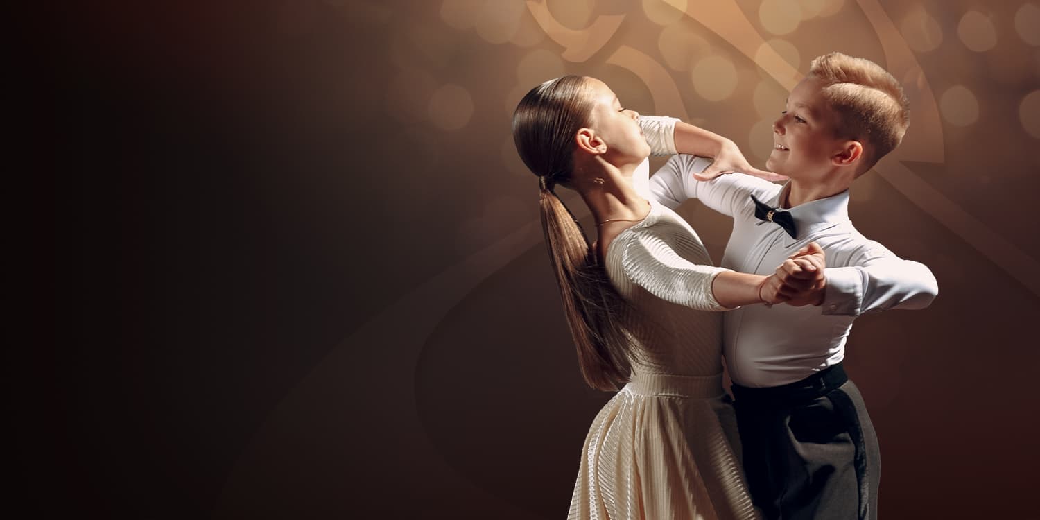 Competitive Kids Couple dancing